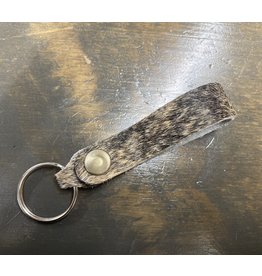 Chase Combs Leather Chase Combs Leather Hair-On Brindle Hide Loop Keychain