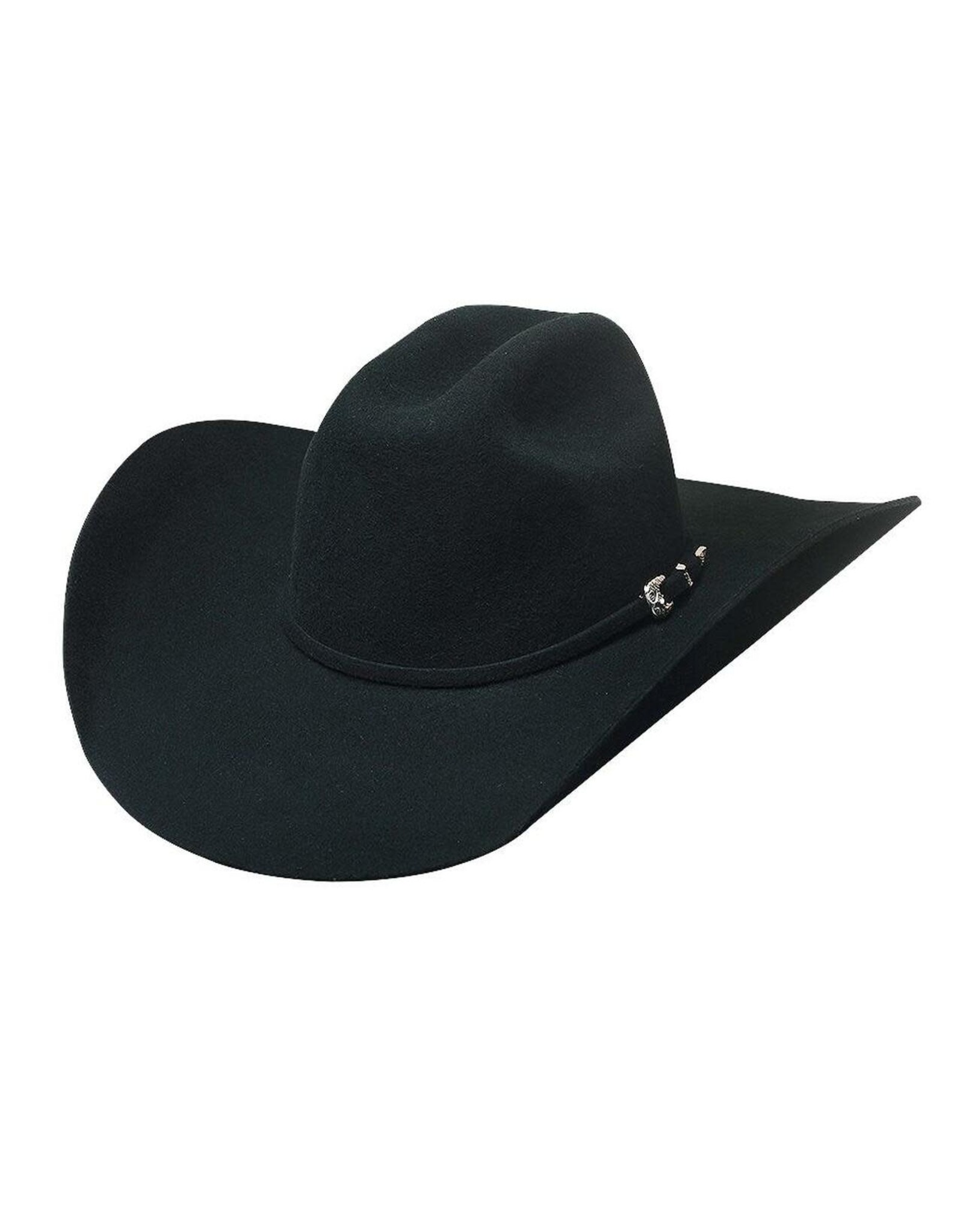 Bullhide Broken Horn 4X 0666BL Felt Black Cowboy Hat