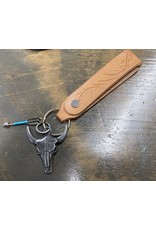 Chase Combs Leather Chase Combs Leather Bullhead/Arrow Handmade Leather Keychain