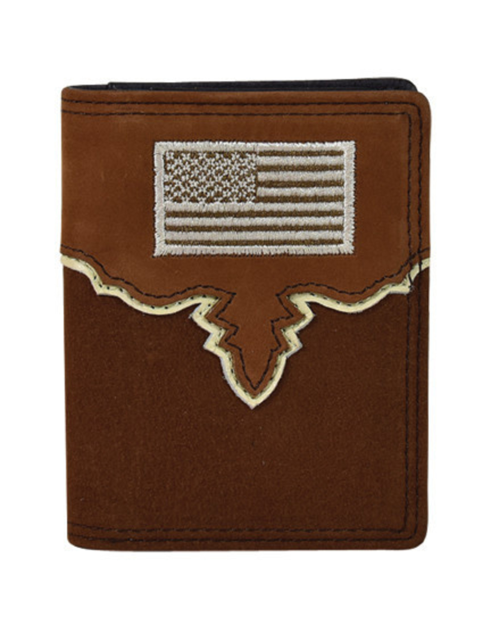 Justin Butter Soft Chestnut Patriot 2030783W2 Front Pocket Wallet