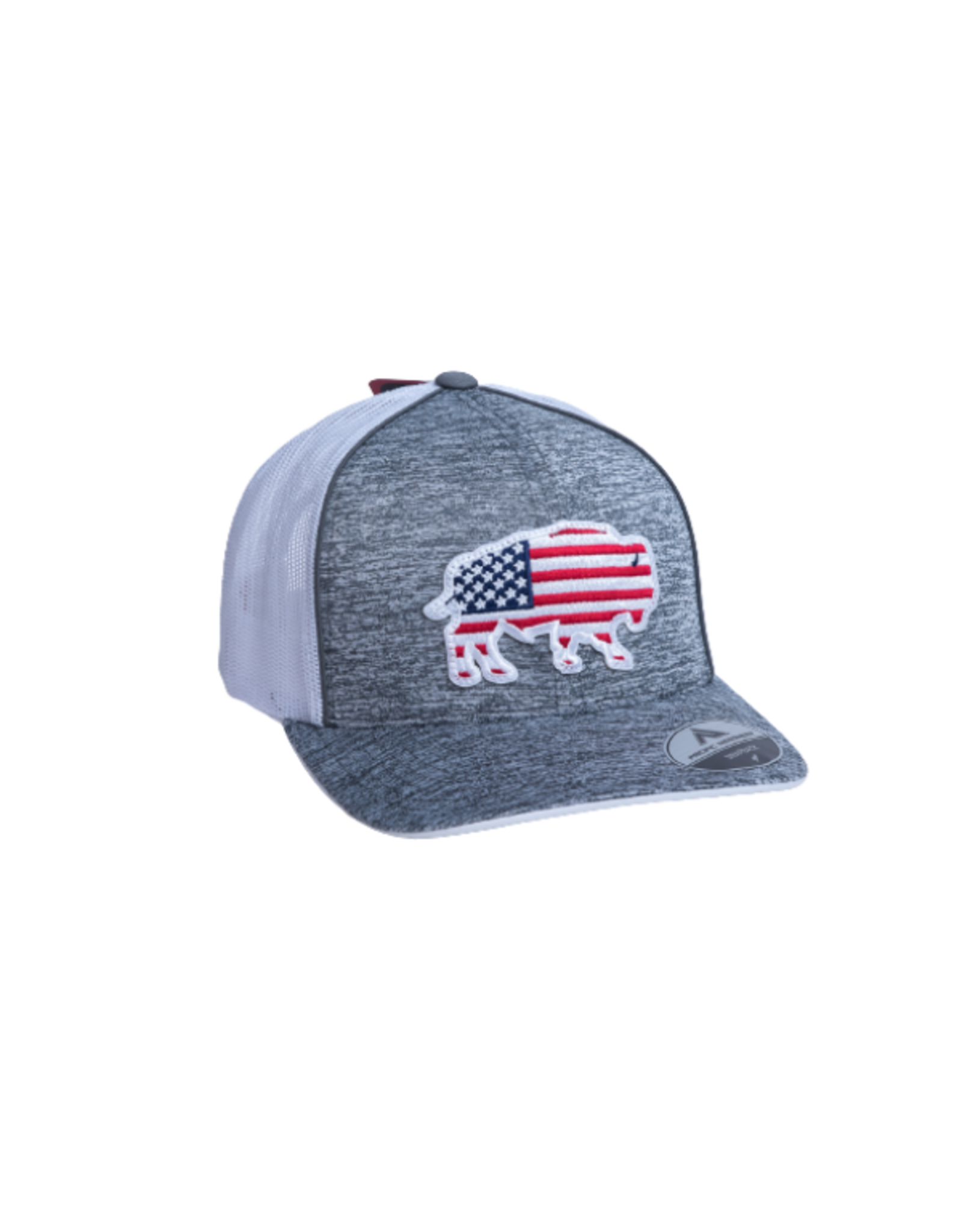 Red Dirt Hat Company USA Buffalo Grey/White RDHC1 Cap