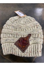 Chase Combs Leather Cowtag Beanie