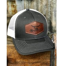 Spin Em Spin Em "Branded" Leather Patch Cap