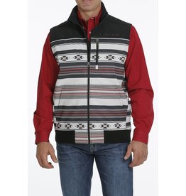 Cinch Men’s Black/Red MWV1545002MUL Southwest Print Vest