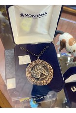 Montana Silversmiths Montana Silversmiths Rose Gold/Bronze Horse Head Pendant NC4018RGSB Necklace