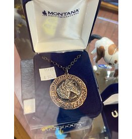 Montana Silversmiths Rose Gold/Bronze Horse Head Pendant NC4018RGSB Necklace