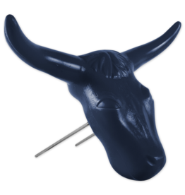 Rattler Black Steer Head Roping Dummy STEERHDBK