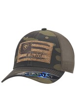 Ariat Army Camo Cork Flag Patch A3000160222 Ball Cap
