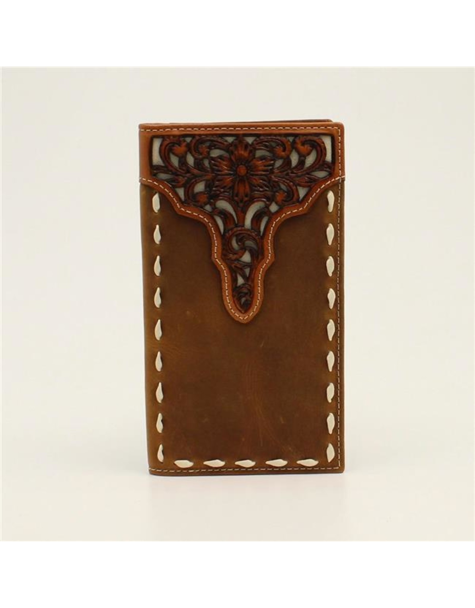 Ariat Floral Overlay Buckstitched Rodeo Wallet A3547144