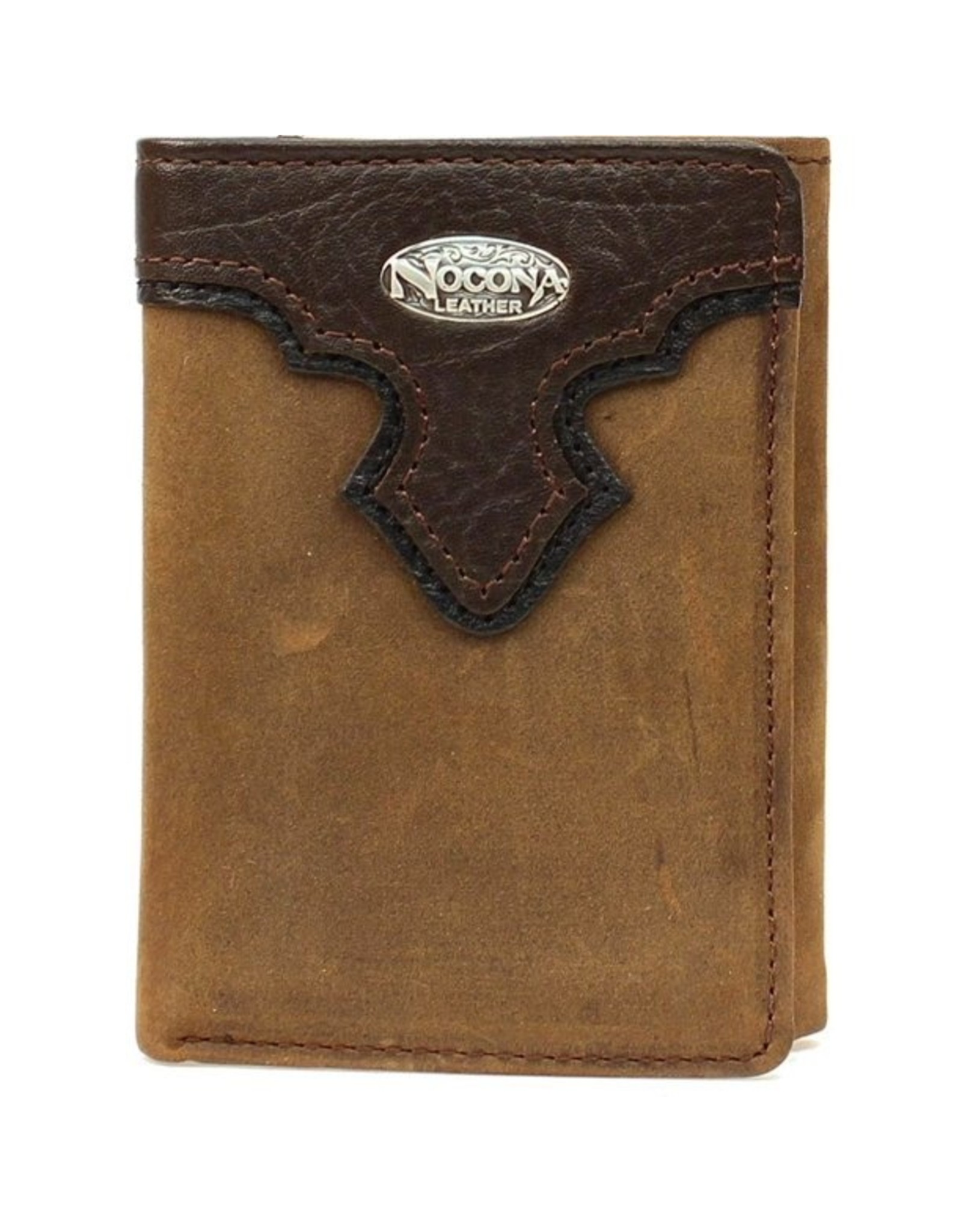 Nocona Nocona Chocolate Trifold Wallet N5482644