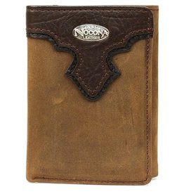 Nocona Nocona Chocolate Trifold Wallet N5482644