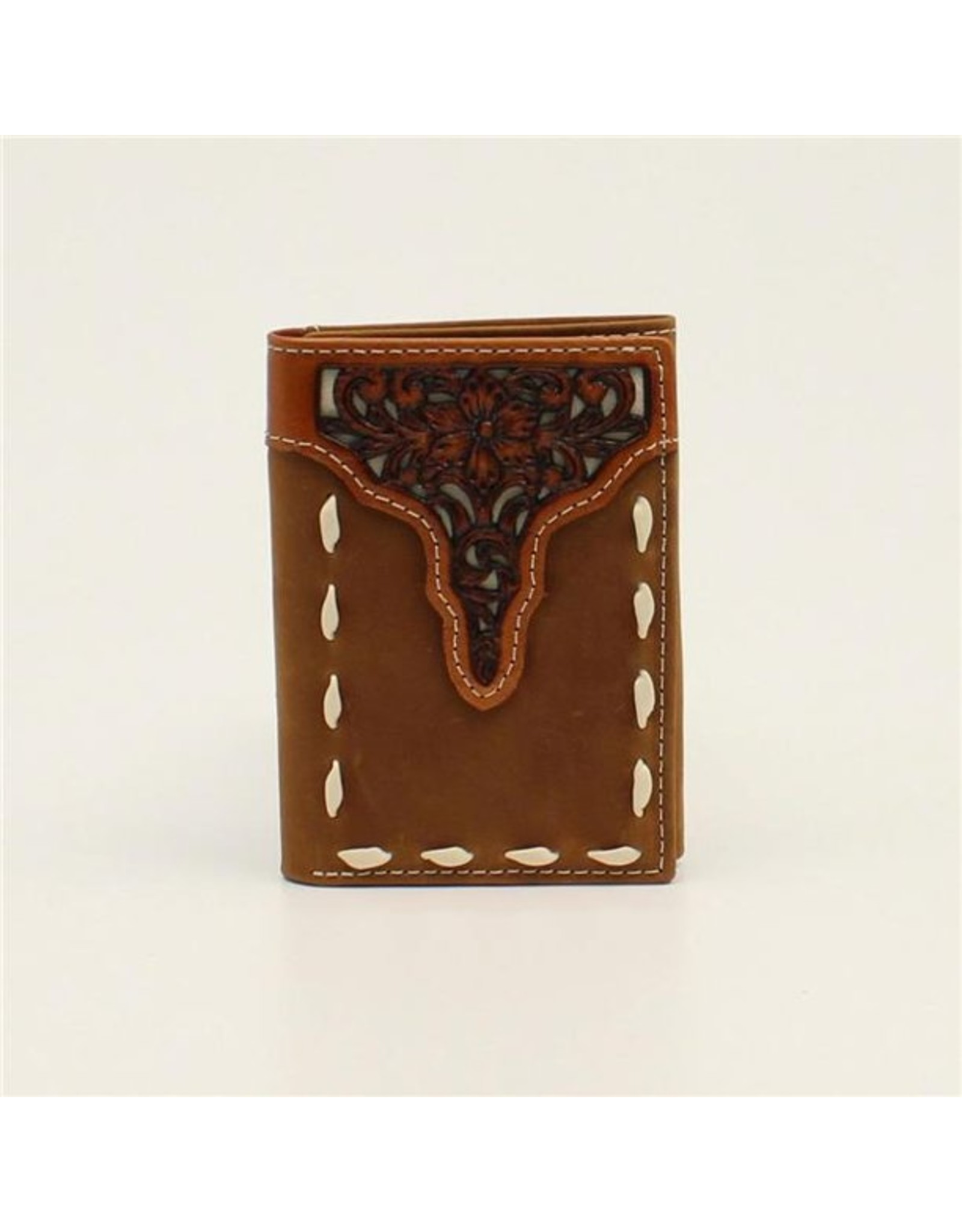 Ariat Buckstitched Floral Tooled Trifold A3547244 Wallet