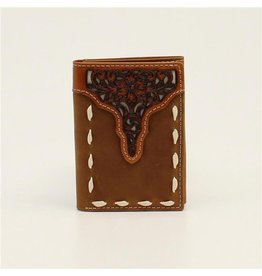 Ariat Buckstitched Floral Tooled Trifold A3547244 Wallet