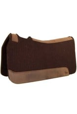 5 Star Equine Products 5 Star Equine 1WC-DK 1" Western Contour Dk Chocolate Pad 30X30 with Cinch Cutouts
