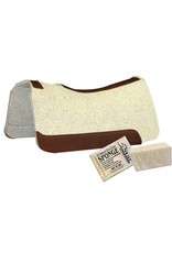 5 Star Equine Products 5 Star Equine 1WN-FS 1" Natural Western Contoured Pad 32x32 with Cinch Cutouts