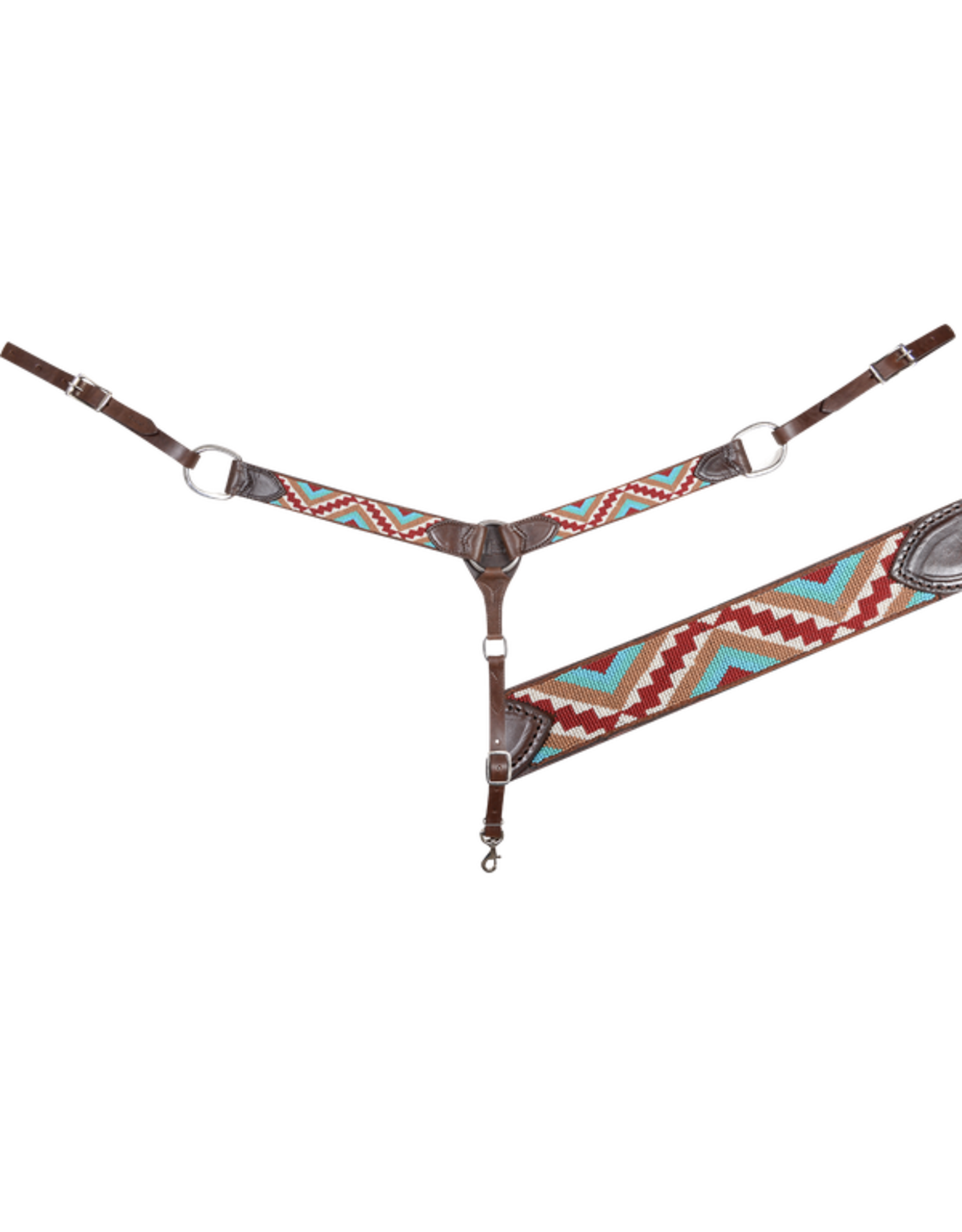Cashel Cashel Beaded Breast Collar Chocolate/Tan SA-BC192BD-CHTN