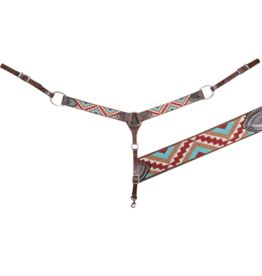 Cashel Cashel Beaded Breast Collar Chocolate/Tan SA-BC192BD-CHTN