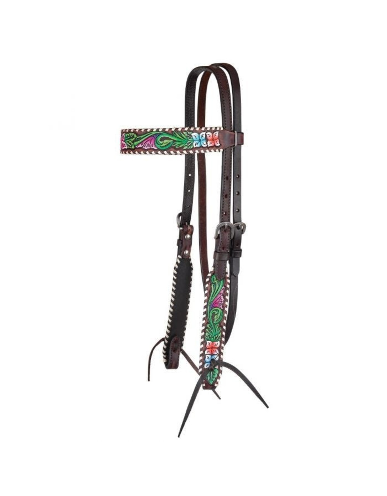 Circle Y Vibrant Garden Headstall 1001-10-SC