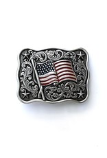 Nocona Nocona Small Wavy Flag Buckle 37706