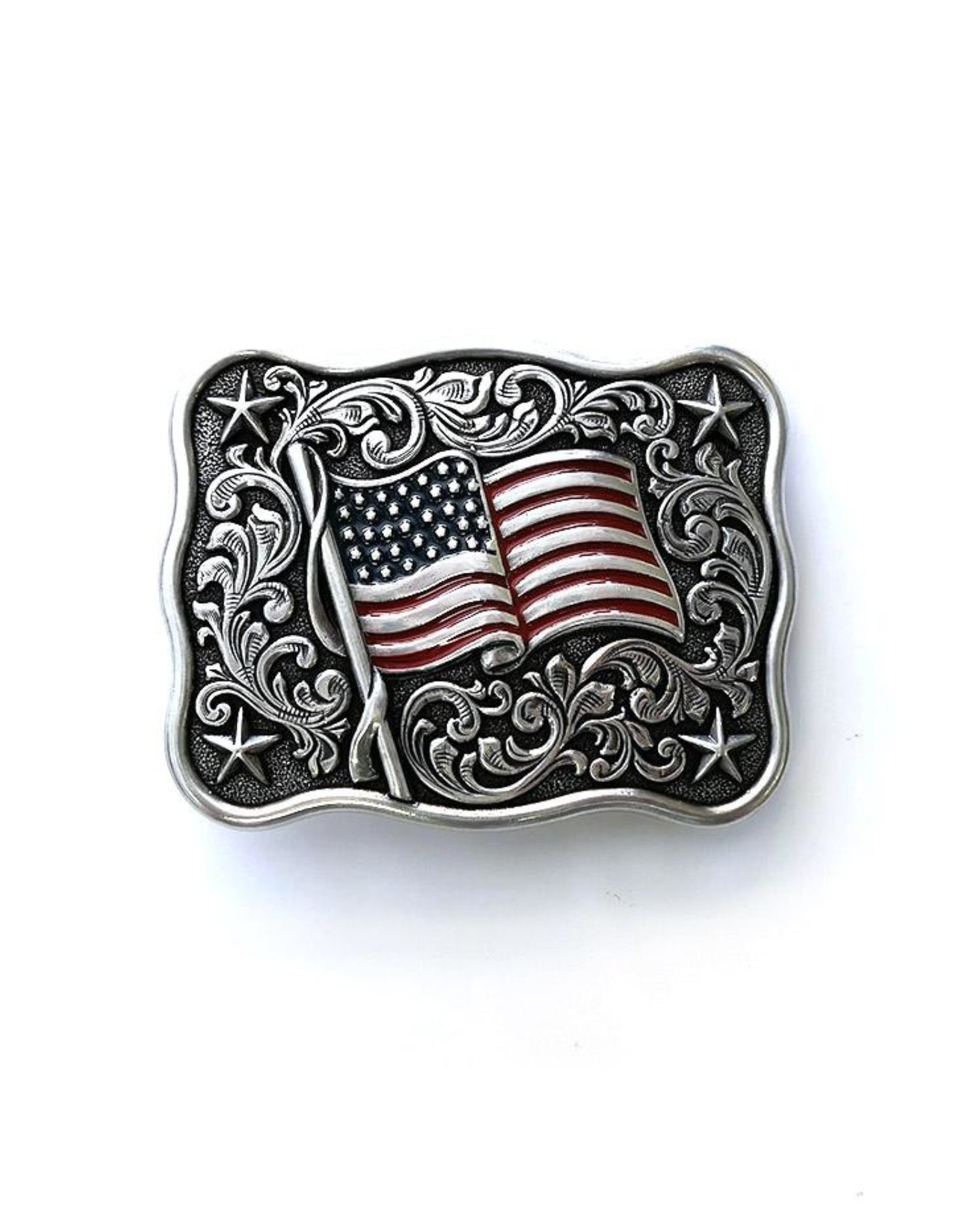 Nocona Nocona Small Wavy Flag Buckle 37706