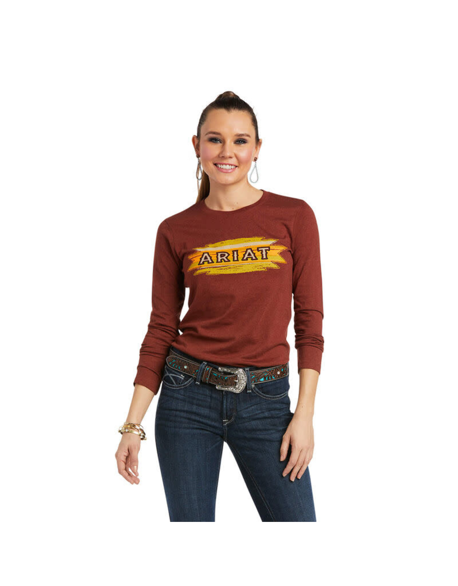 Ariat Ladies Rust Heather Serape 10038638 T-Shirt