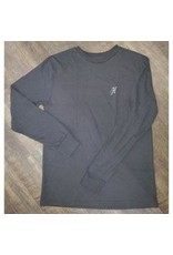 Hooey Men's Saloon HT1531BK Black Logo Long Sleeve T-Shirt
