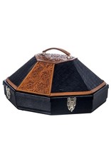Martin Saddlery Gator/Tooled Leather Hat Can HATCAN