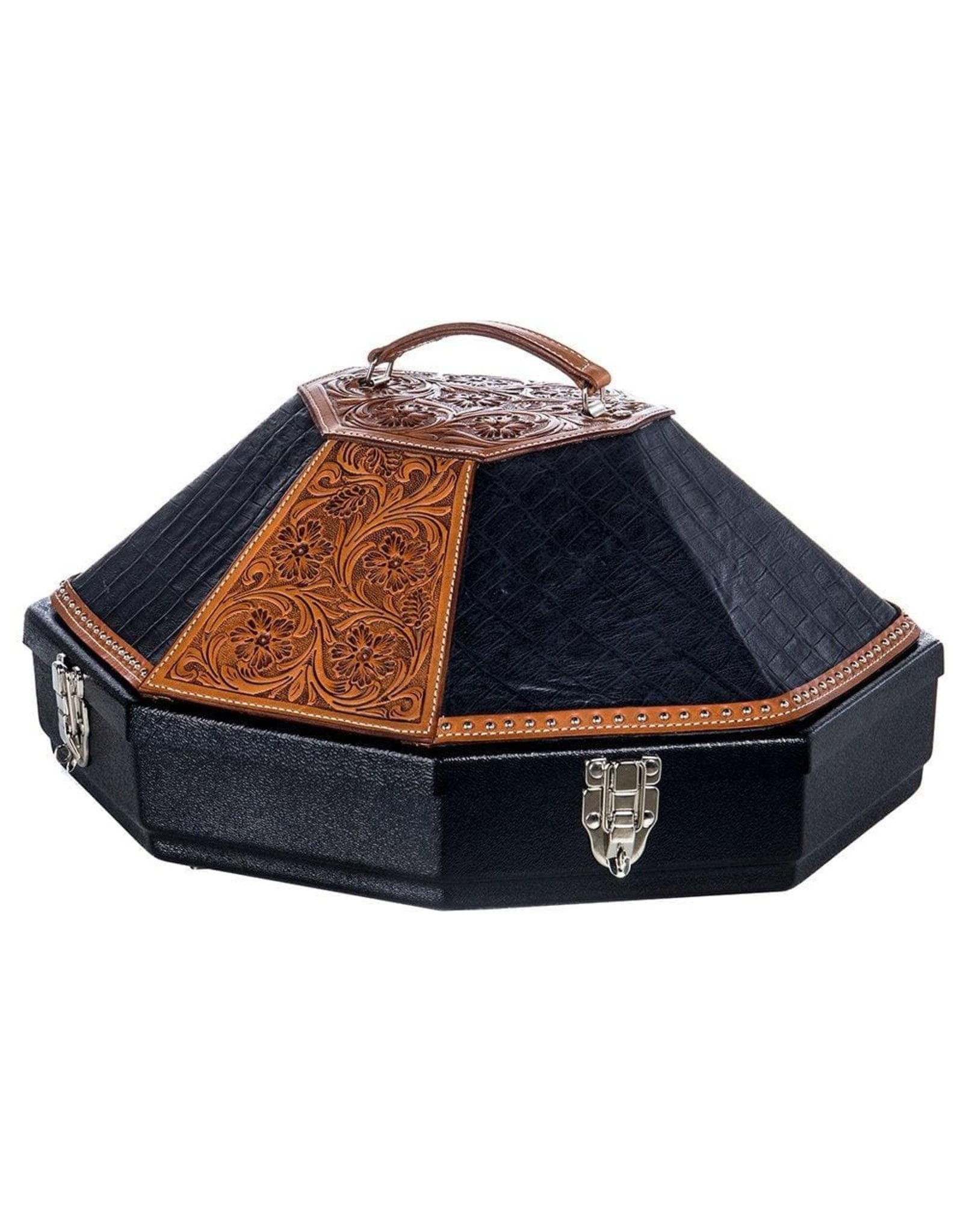 Martin Martin Saddlery Gator/Tooled Leather Hat Can HATCAN