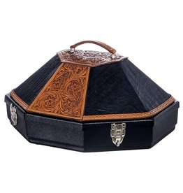 Martin Martin Saddlery Gator/Tooled Leather Hat Can HATCAN