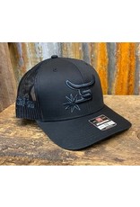 Spin Em Spin Em "Salvage" Black on Black Cap
