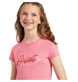 Ariat Girl's Real Confetti Pink Border 10039504 Graphic Tee