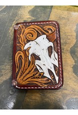 Chase Combs Leather Steer Head Front Pocket Wallet