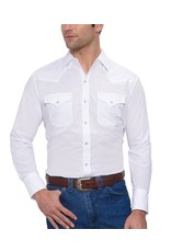 Ely Walker Ely Walker Mens White 15201905-01 Pearlsnap Long Sleeved Shirt