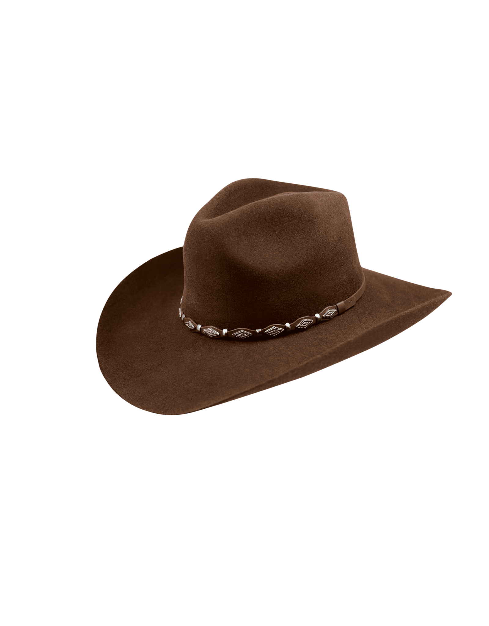 Master Hatters Master Hatters Elko #15 3X Felt M38462252 Brown 7 3/8
