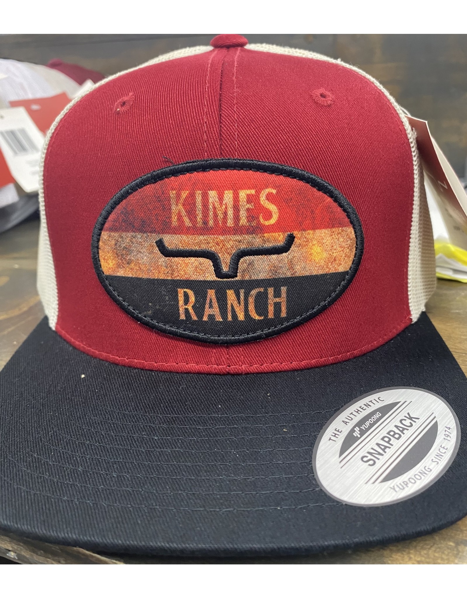 Kimes Ranch American Standard Dark Red Trucker Cap