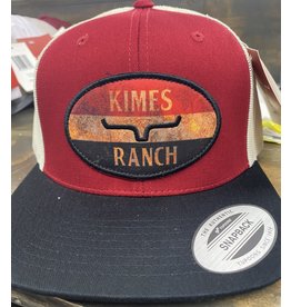 Kimes Ranch American Standard Dark Red Trucker Cap