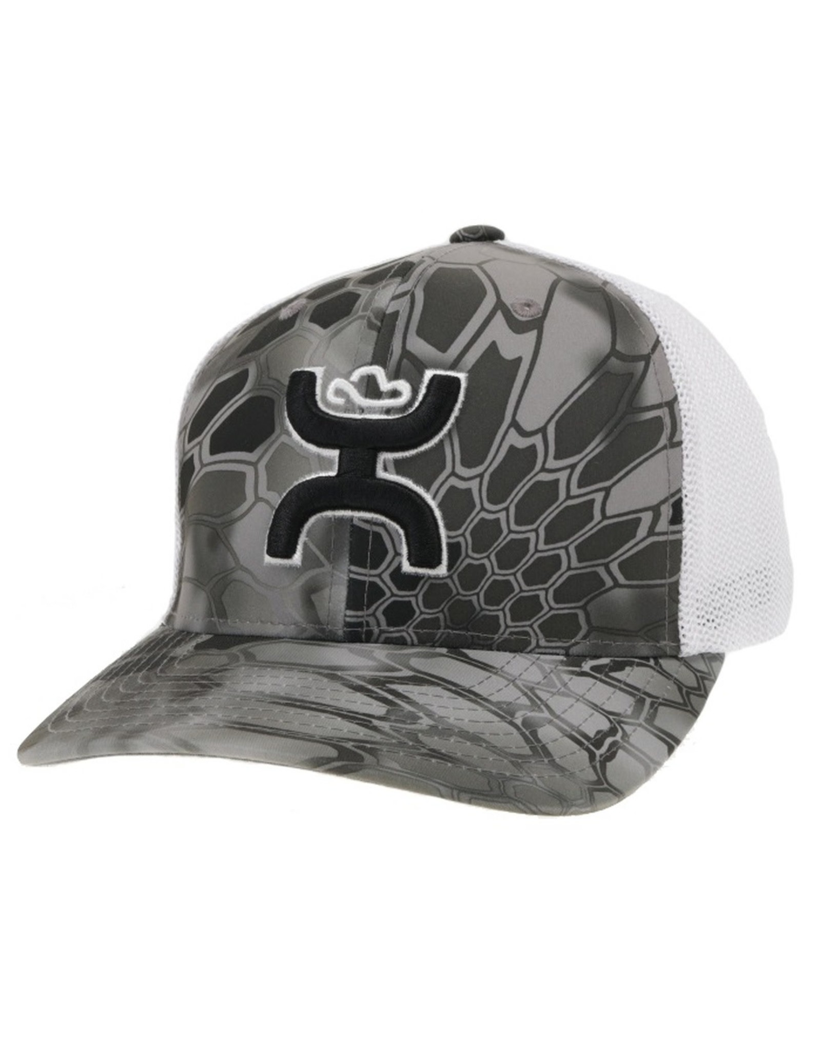 Hooey Hooey Bass Kryptek Flexfit 2155GYWH Cap L/XL