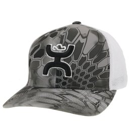 Hooey Hooey Bass Kryptek Flexfit 2155GYWH Cap L/XL