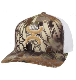 Hooey Hooey Bass Kryptek Flexfit 2155BRWH Cap L/XL