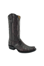 R. Watson Men's Black Cherry Caiman Belly RW2002-1 Exotic Western Boots