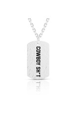 Montana Silversmiths Montana Silversmiths Cowboy Sh*t CSTNC5083 Dogtag Necklace