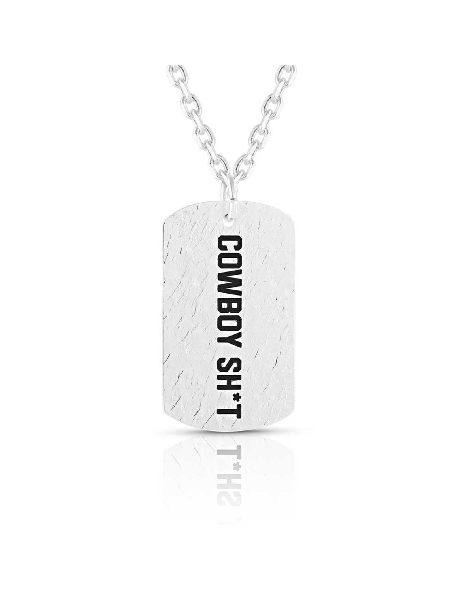 Montana Silversmiths Montana Silversmiths Cowboy Sh*t CSTNC5083 Dogtag Necklace