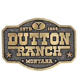 Attitude Jewelry Attitude Yellowstone Dutton Ranch 1886 Brand A910YEL Belt Buckle