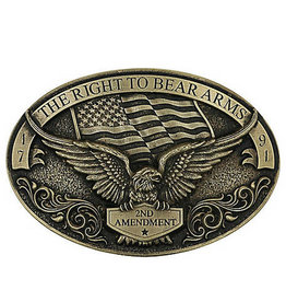Attitude Jewelry Attitude Right to Bear Arms 2nd Amendment A877 Belt Buckle