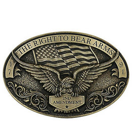Attitude Jewelry Attitude Right to Bear Arms 2nd Amendment A877 Belt Buckle