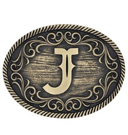 Attitude Jewelry Attitude Filigree Initial J A915J Belt Buckle