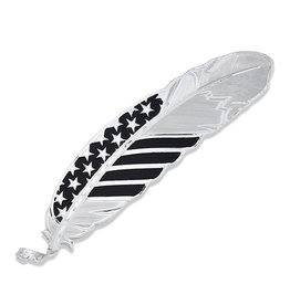 Montana Silversmiths Montana Silversmiths Black Tie Affair American Flag HF4692 Hat Feather