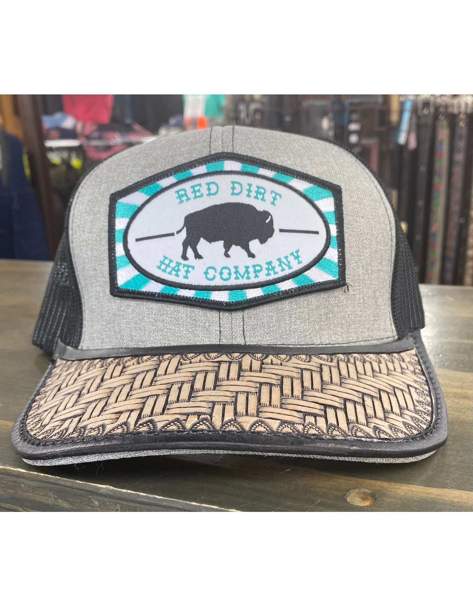 Chase Combs Leather Chase Combs Leather Custom Red Dirt Hat Company Beachnut Trucker Cap