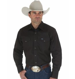 Wrangler Men's Black Pearl Snap MS70819 Long Sleeve Shirt