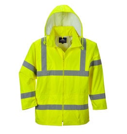 Portwest Mens UH440 Hi-Vis Rain Jacket